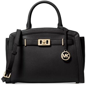 New Authentic Michael Kors Karson Pebble Leather Satchel 12.75"W x 9.75"H x 5.5"